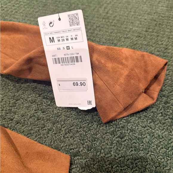 Zara women’s  Brown (mustard brown) Lightweight cardigan host pick - Picture 6 of 12